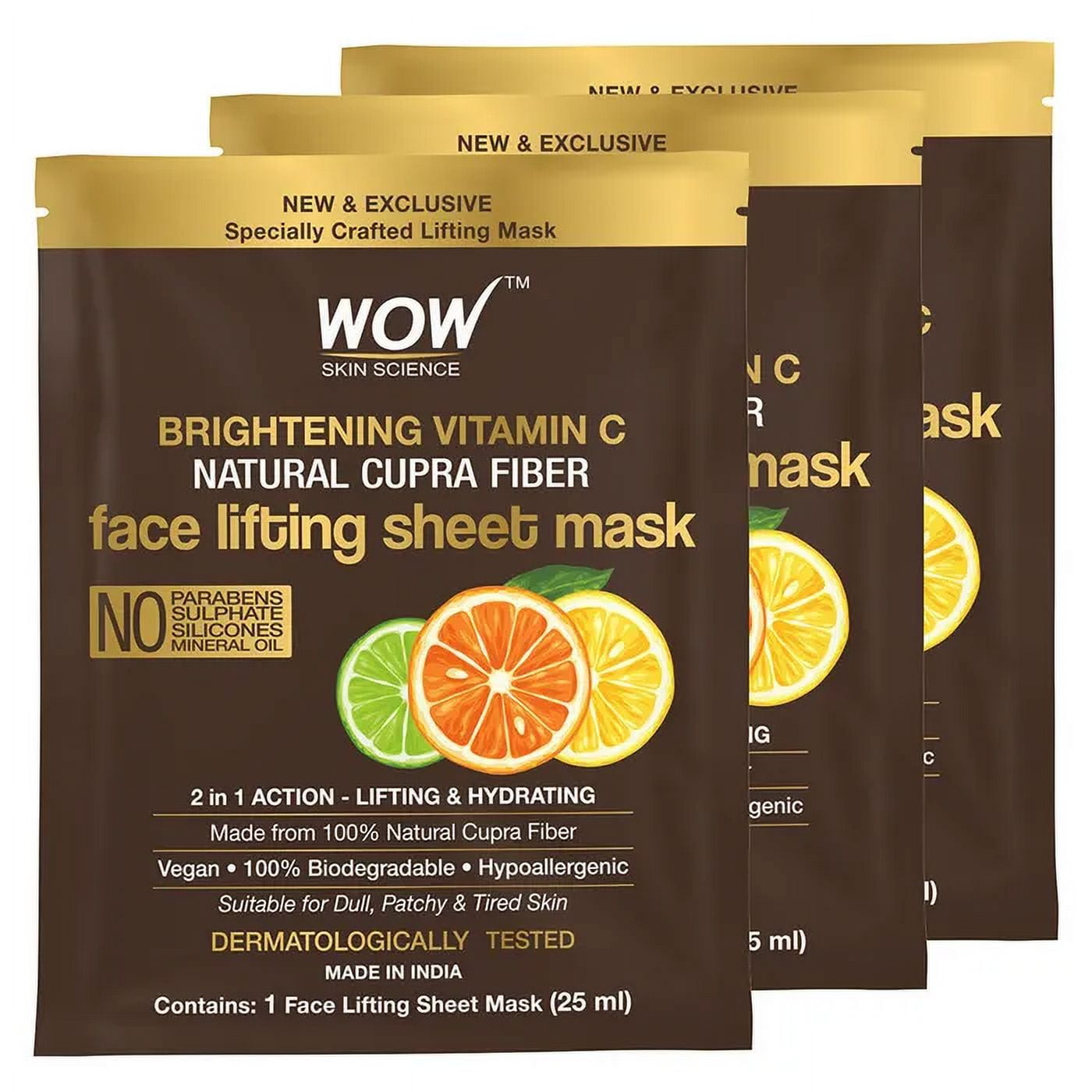

Wow Skin Science Тканевая маска с витамином С, упаковка из 3 шт.