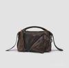 GROTTO Maillard Women's Large Capacity Genuine Leather Lapel Shoulder & Messenger Bag