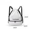 Membrane, Drawstring Fitness Backpack, Waterproof, Swimming Bag, Travel Storage Bag, Dry Wet Separation Bag, Backpack