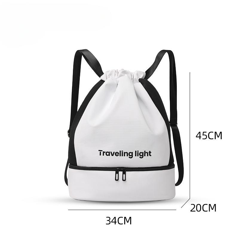 Membrane, Drawstring Fitness Backpack, Waterproof, Swimming Bag, Travel Storage Bag, Dry Wet Separation Bag, Backpack