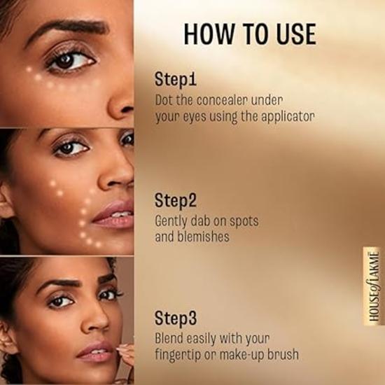 LAKME 9to5 Primer+Matte Liquid Concealer 16 Sand, 5.4 Ml