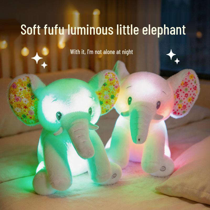 Luminous Elephant Monkey Plush Toy Doll for Kids - Ideal Birthday Gift for Girls