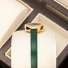 Yalalusi Diamantuhr Damen Modeuhr Weiblichkeit Kleines Zifferblatt Lederarmband Damenuhr