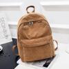 Pure Color Manšestrový batoh Móda Ženy Školní batoh Dámský Batoh Teenger Girl Školní Tašky Žena Mochila Bagpack Pack