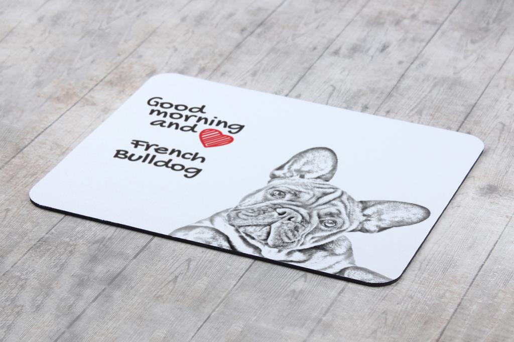 French Bulldog, Frenchie - mouse pad with print, personalized dog-themed mouse pad, unique gadget for an office worker by Art-Dog brand