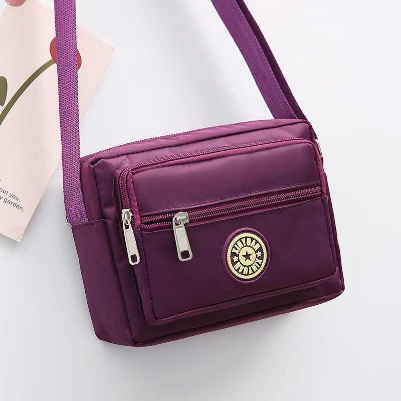 Wholesale New Flower Cloth Bag Oblique Span Bag Middle-aged and Elderly Bag Stall Night Market Oxford Cloth Shoulder Bag Women's Bag Canvas Bag