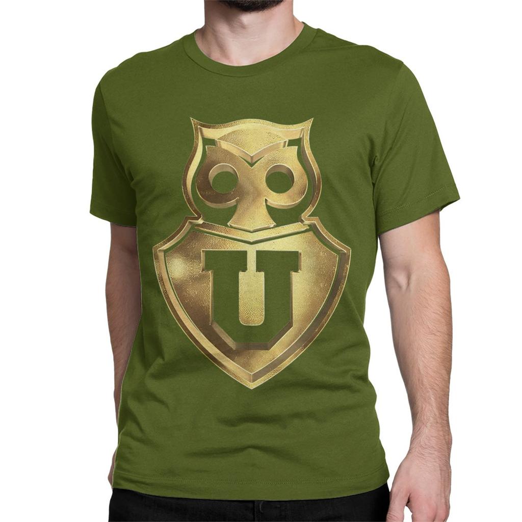 Golden Santiago Universidad De Chile Men Women's T Shirts Copa Chile Football Vintage Tees T-Shirts 100% Cotton Classic Clothing