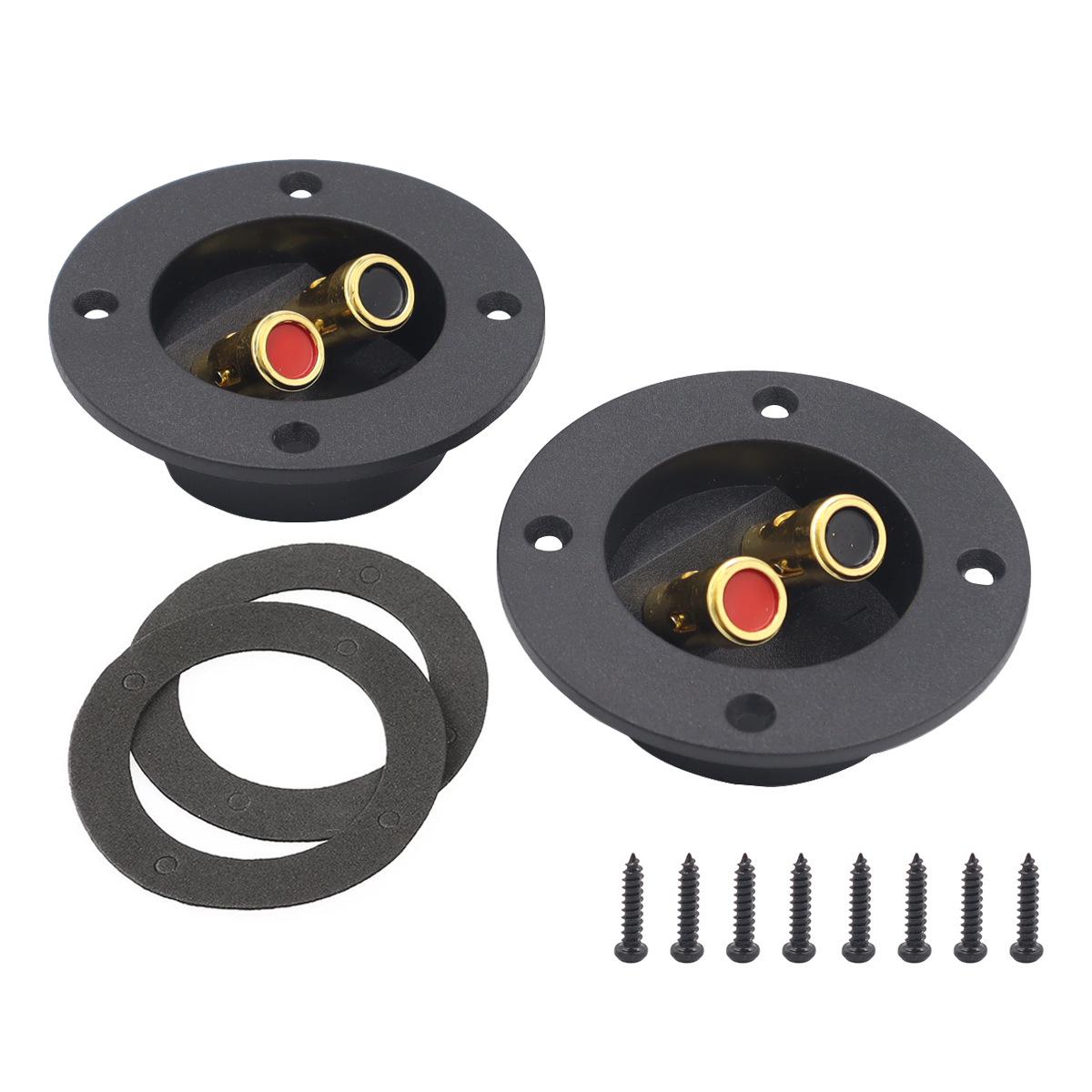 

Gold-Plated Round Push-Type Speaker Terminal Box for Car Audio Subwoofers