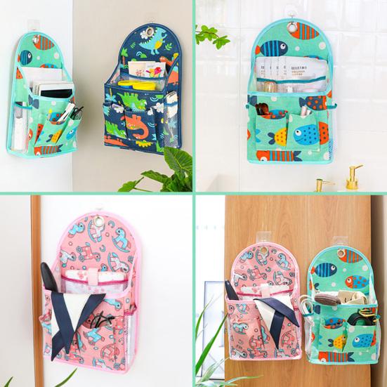 Bolsillo Colgante Mano de Obra Fina Impermeable Algodón Lino Patrón Lindo Estampado Bolsita para Detrás de la Puerta para el Hogar