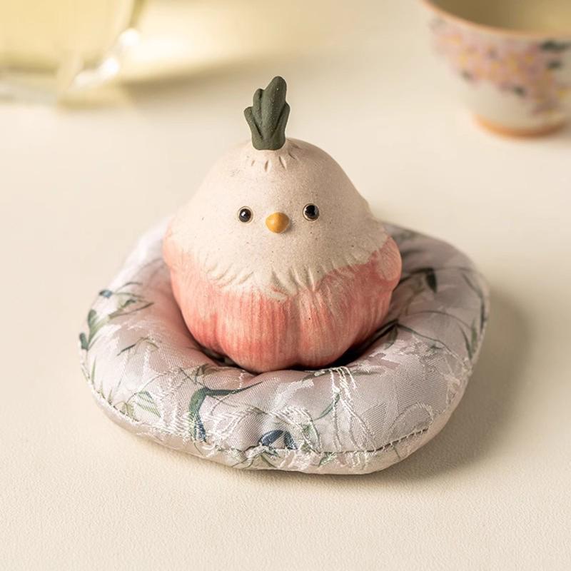 Garlic Bird Tea Pet Ornament Figurines Crafts Creative Decoration Home Decor Office Desktop Decoration ,Idea Festive Gift