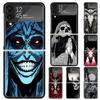 Satanic Goat Satan Devil Hard PC Phone Case For Samsung Galaxy Z Flip 7 6 5 4 3 Black ZFlip7 ZFlip6 Flip5 Flip4 Flip3 5G Print C