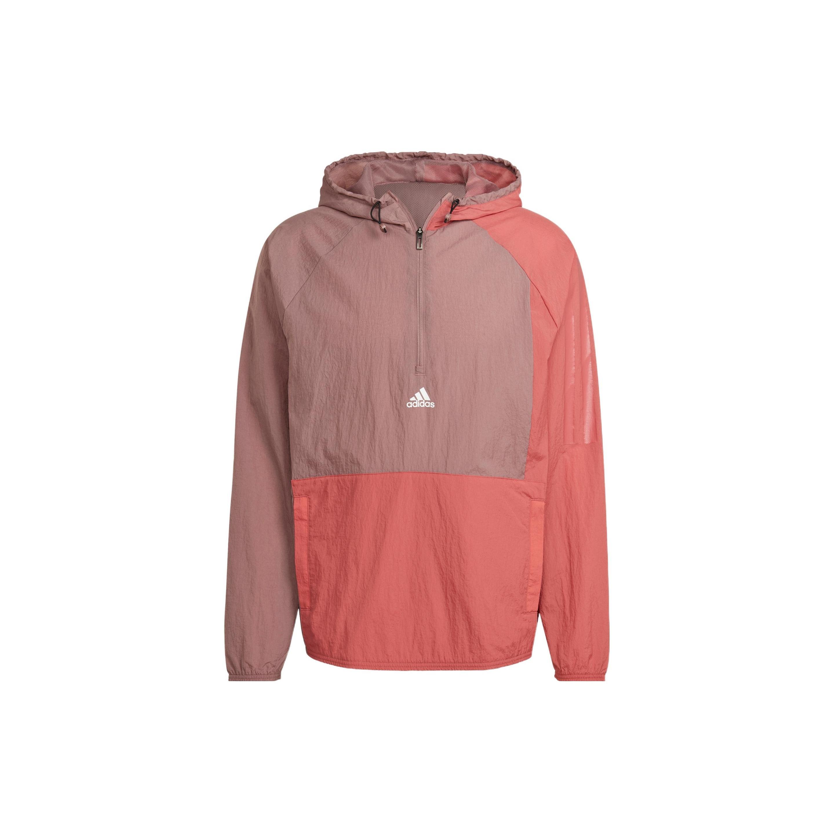 adidas Colorblock Sports Gym Hooded Jacket Pink Men s HZ9708 S