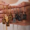 2026 Newest 18K Gold Stainless Steel Pendant Necklace Fashionable Waterproof Hypoallergenic Geometric Design Unisex for Wedding