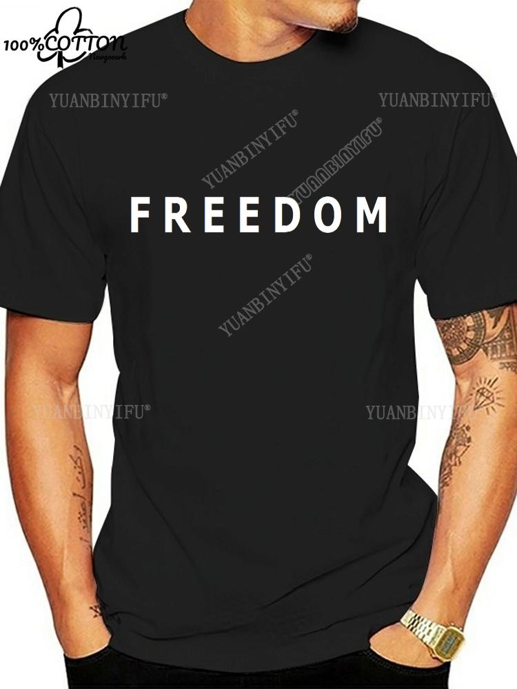 New Arrival FREEDOM Charlie Kirk Printed T-shirt Loose 100%Cotton Leisure Unisex Shirt  Hot Product S-6XL