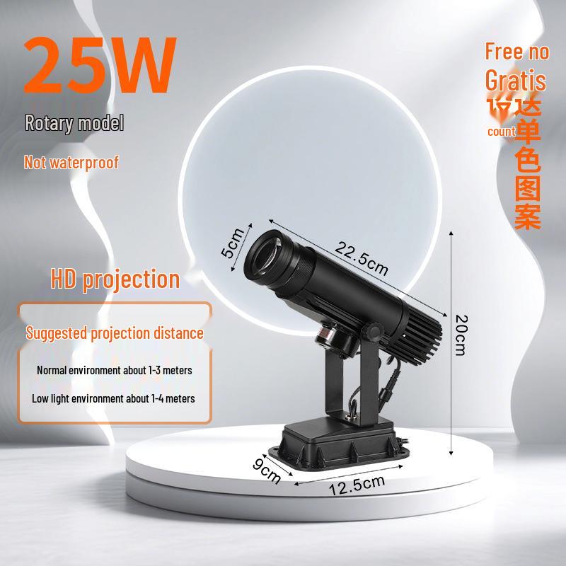 Waterproof Outdoor Logo & Text Projector Light for Shop Facades & Walls