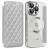 For iPhone 16 Pro Max Magnetic Case Card Slots RFID Blocking Leather Phone Cover