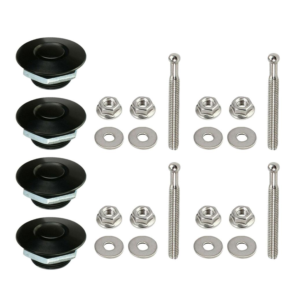 Vehicle Hood Pins Lock Clip Aluminum Car Bumper Hood Pin Quick Hood Pins Lock Quick Release Fasteners Lock