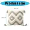 Pillowcase Tufted Throw Pillow Covers Cushion Slipcover for Living Room Bedroom Sofa Couch Home Decoration 45x45cm