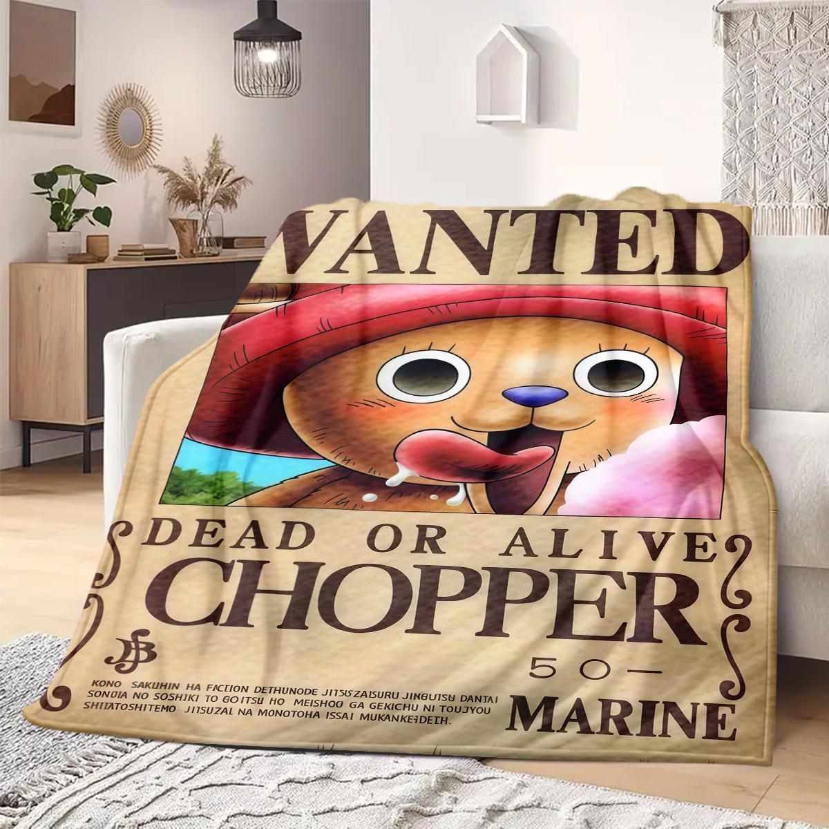 

Tony Tony Chopper Print Blanket Warm Comfortable Flannel Blanket Suitable for Bedrooms,Sofas, Beds,Chairs,Travel 143 75x90cm