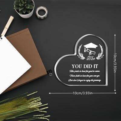Inspirational Graduation Keepsake - Motivational Quote Gift for High School & College Graduates