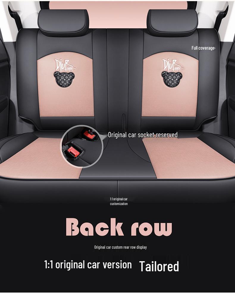 Leapmotor T03 Universal Cartoon Car Seat Cover - Full Coverage, All-Season Tech Fabric.