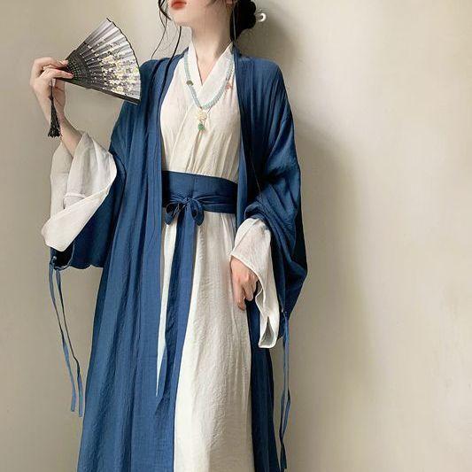 Chinese Original Hanfu Women's Hanfu Suit In Jin Dynasty Style