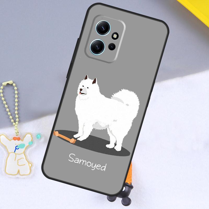 Cartoon Samoyed Dog For Xiaomi Redmi 12 9C 10C 12C 13C Case For Redmi Note 12 Pro 11 8 9 10 Pro 9S 10S 11S 12S
