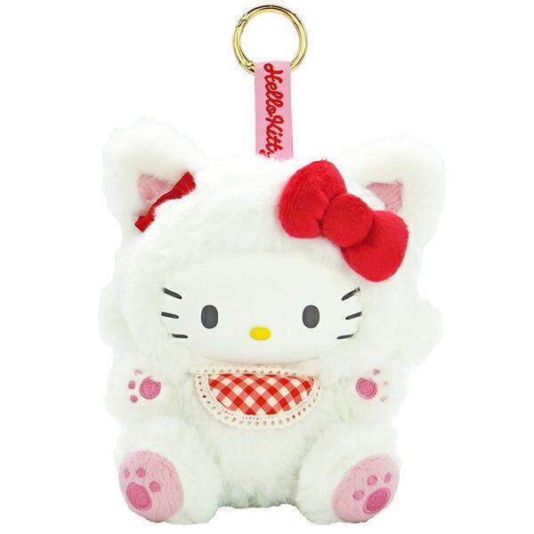 Sanrio Hello Kitty Fine Face Cat White Mascot Plush Toy