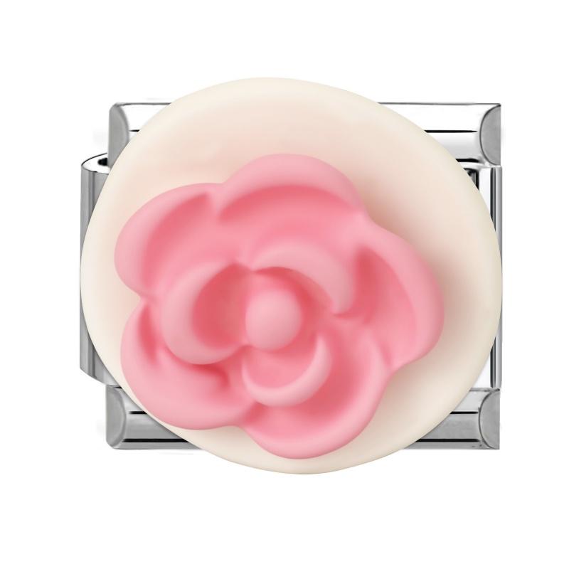 Fashion Colorful Bow Series Charm Bracelet Rose Flower Heart Cherry Y2K Bead Fit 9mm Bracelet Stainless Steel DIY Jewelry Gift