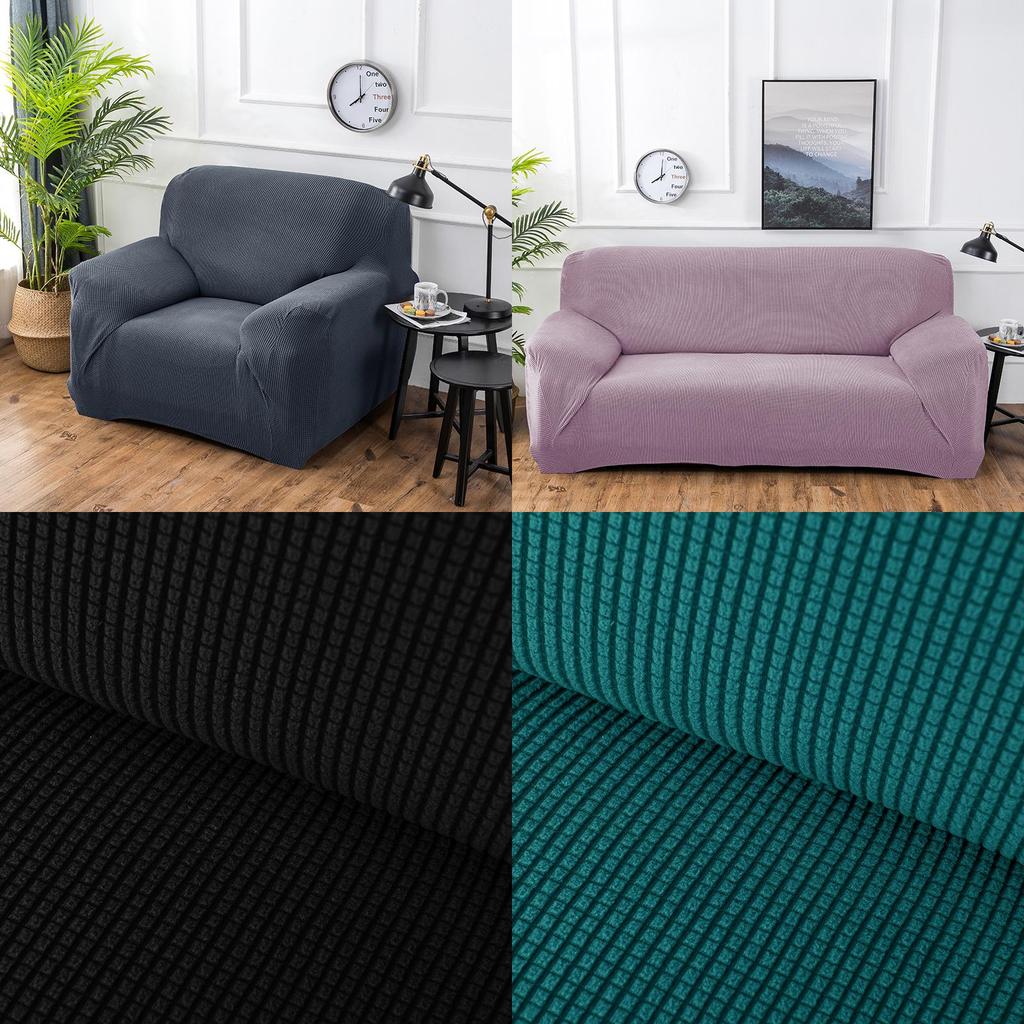 Weicher und strapazierfähiger Stretch-Hussenbezug für Heimstuhl, Sofa für 1/2/3/4 Sitzer Couchschutz