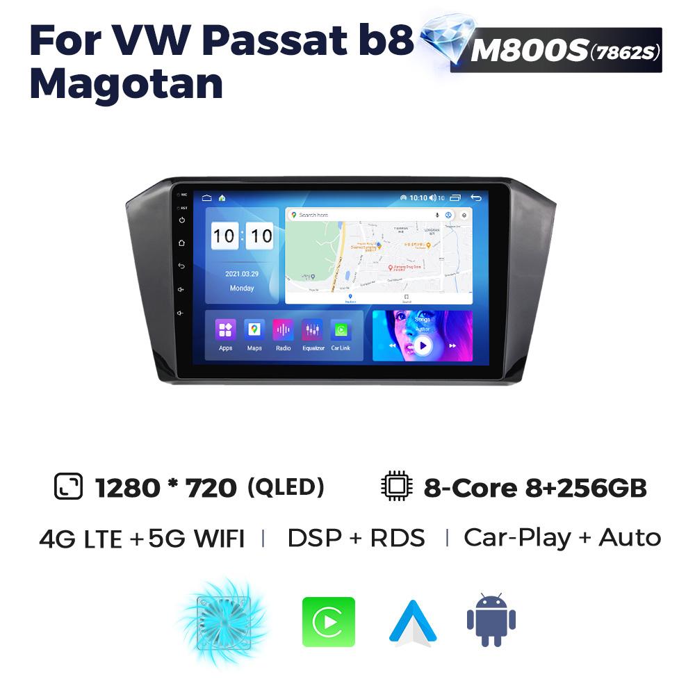 Navifly 2Din Android Carplay Multimedia Radio pentru mașină pentru Volkswagen VW Magotan Passat B8 2015-2025 DSP Navigație GPS Stereo