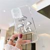 Clear Phone Case For iPhone 15 14 13 12 Pro MAX 11 XS XR 8 Plus Creative Minimalist Graffiti Line Mushroom Soft TPU Cover Coque