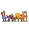 Spongebob Anime Figure Patrick Star Octopus Brother Handmade Model Cartoon Toys for Ornaments 6PCS/8PCS Set Cake Decoration