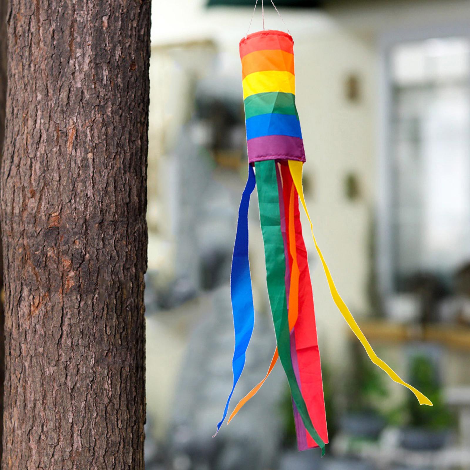 Heavy Duty Hanging Windsock with Long Tails Reliable Windsock Streamer