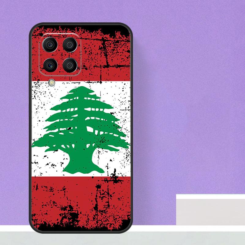 Libanon Flagge Karte Für Samsung Galaxy M13 M33 M53 M12 M32 M52 M14 M34 M54 M20 M51 M21 M30s M31s M15 m55 Fall
