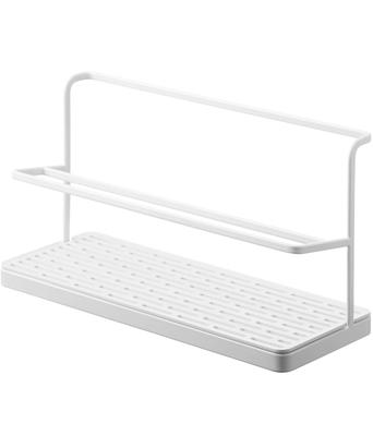 Stojan na širokou konvici Yamazaki, bílý, cca. 32 cm Š x 12 cm H x 17 cm V, Věž, Stojan na láhve s vodou, Odkapávač na nádobí, 5409