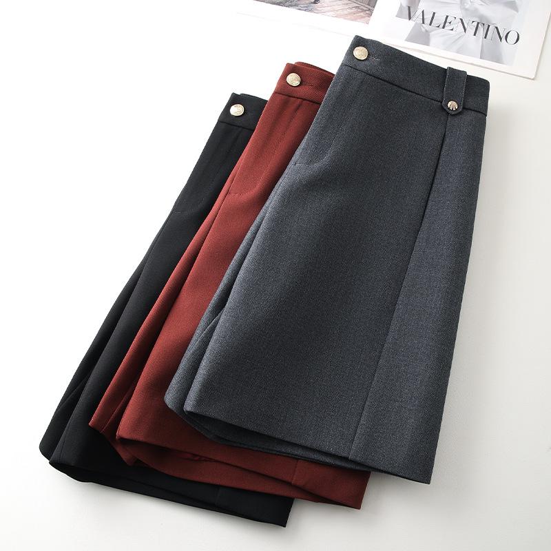 Ancola Women's High-Waisted Red Shorts - Spring 2025 Collection: Loose, Straight, Slimming, Wide-Leg Trousers