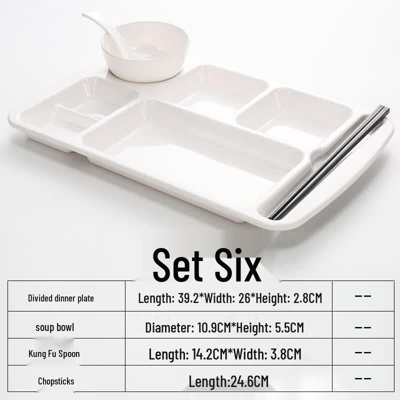Melamine Multi-Compartment Canteen Tray