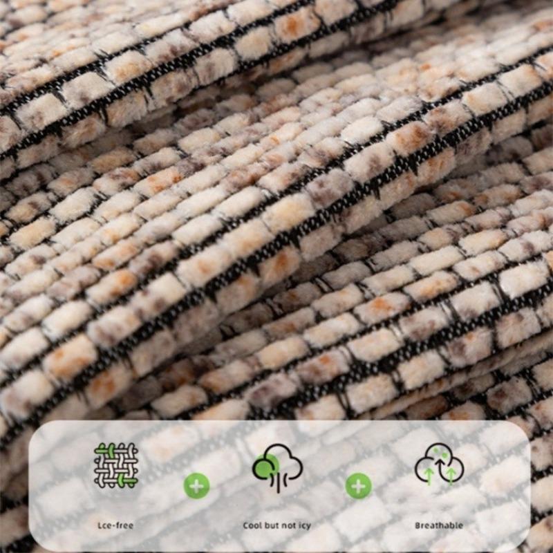 1pcs Thicken Chenille Blanket Classic All-inclusive Simple Couch Cover Towel Non Slip Office Nap Shawl Cushion Home Decoration