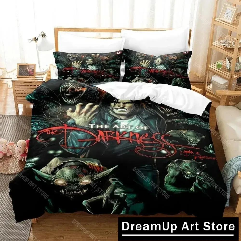 Game The Darkness Bedding Set Single Twin Full Queen King Size Bed Set Adult Kid Bedroom Duvetcover Sets 3D Anime Bed Sheet Set