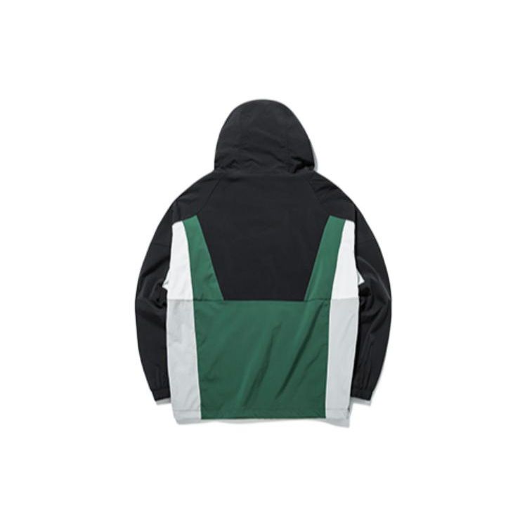 Anta Lifestyle Series Logo Patch Zipper Hoodie Jacket Men Jacket Pond-Green 952138610-3