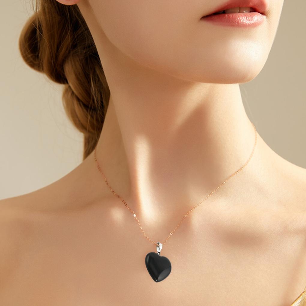 Love Pendant Necklace Drop-Shaped All-Match Crystal Charming Fashionable Necklaces Special Design Women Chain Decoration