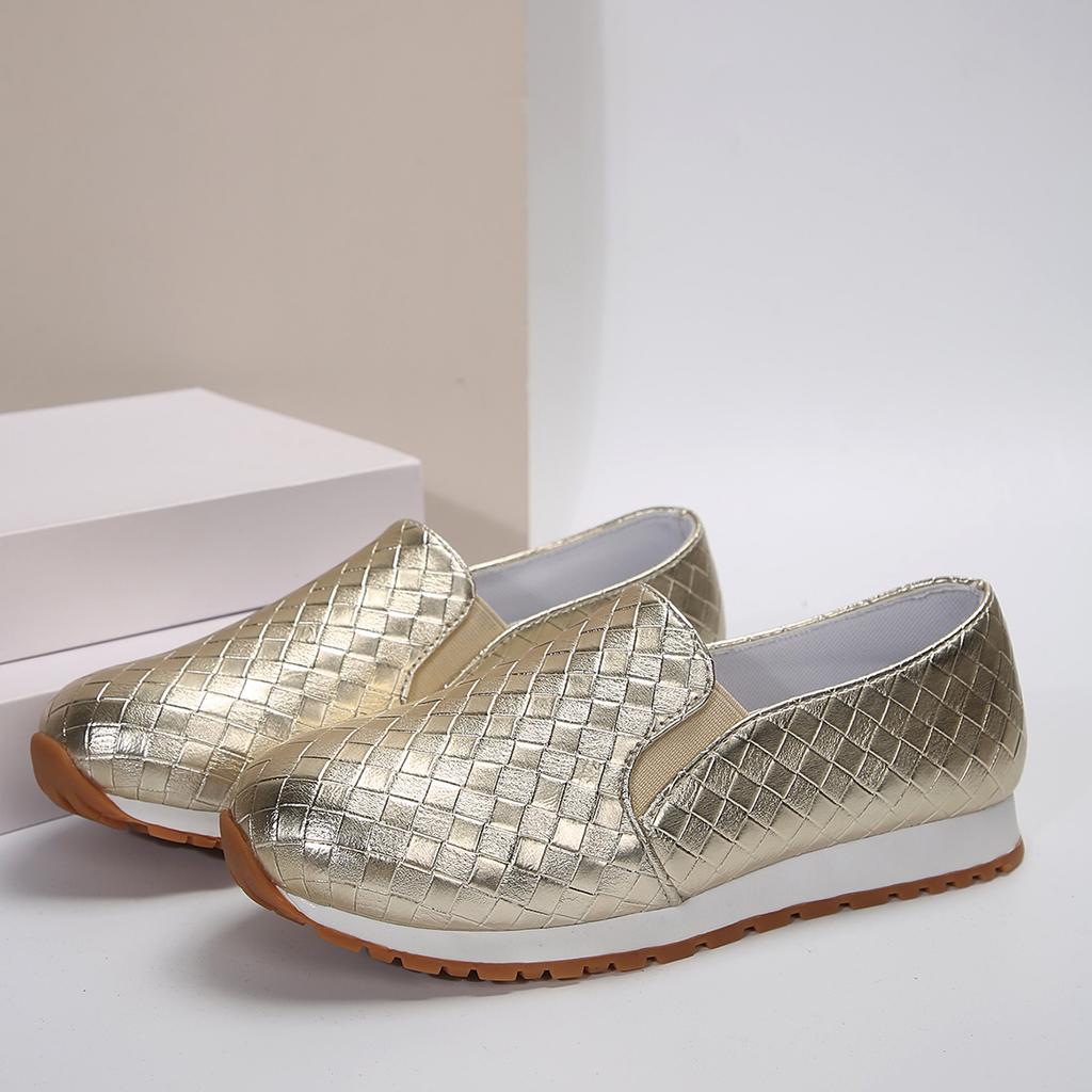Women Gold Silver Sequin Casual Sneakers Fashion Platform Walking Shoes