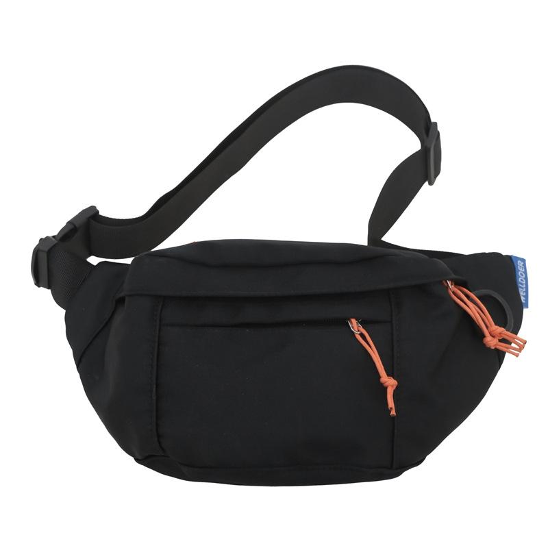 Breast bag fashion casual Korean version ins style solid color messenger bag men and women couples shoulder bag commuter fashion fanny pack