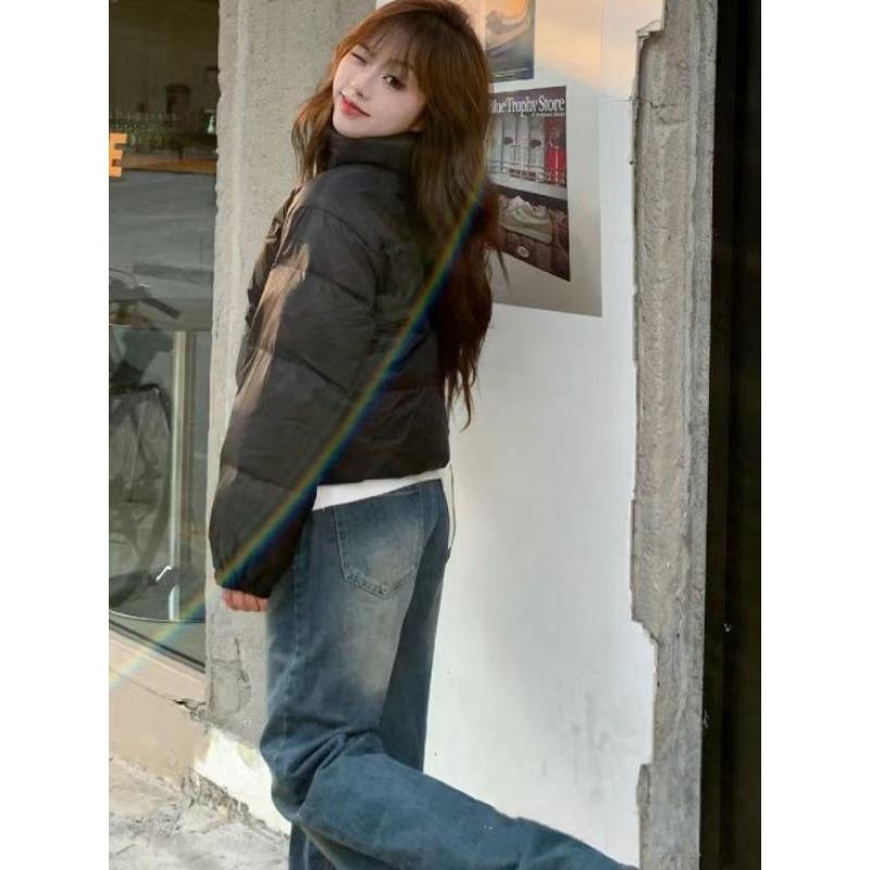 Retro Distressed Wide-leg Jeans Women Spring New Loose High-waist Slim Straight-leg Floor-length Mopping Pants