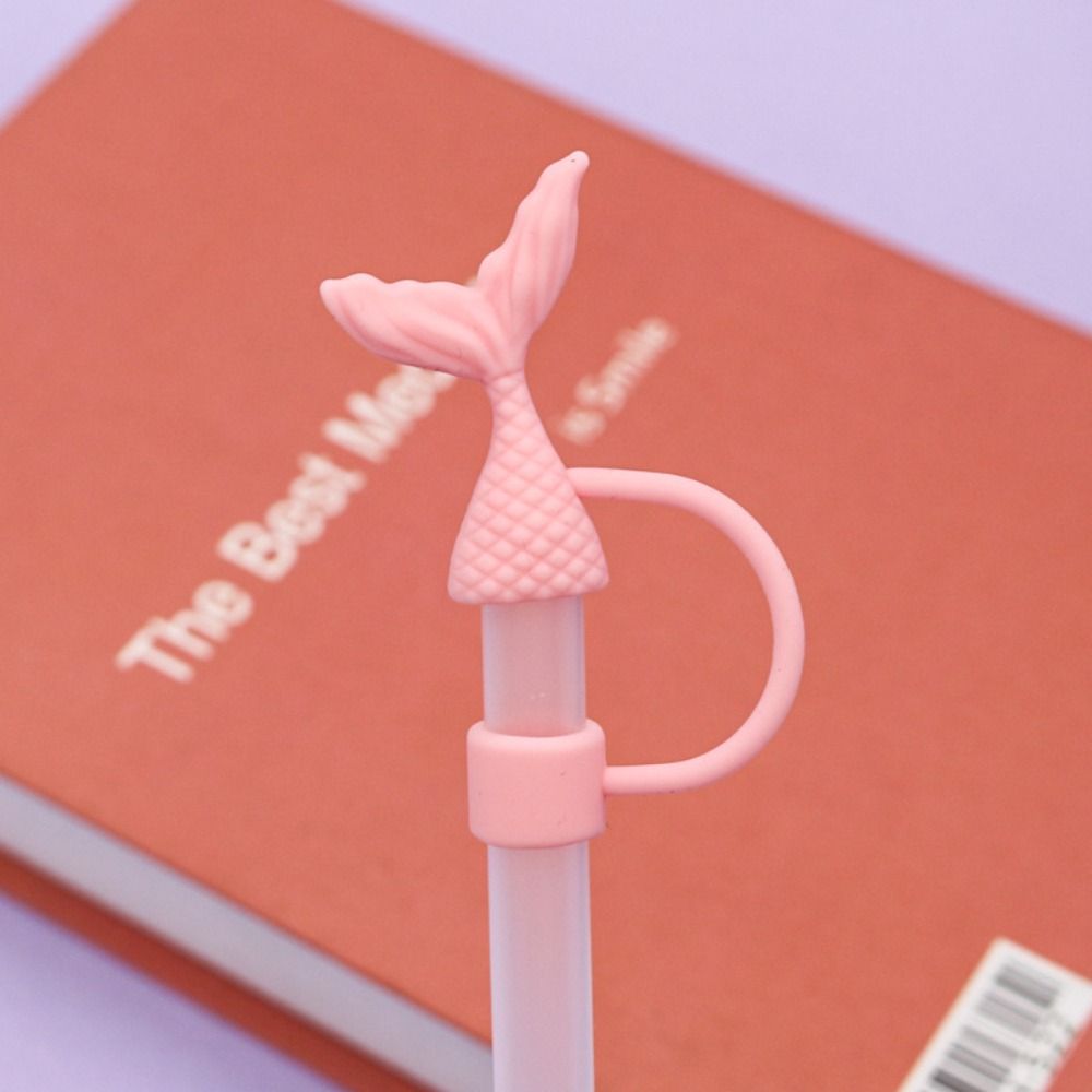 Beauty Fishtail Silicone Straw Cap Straw Tip Covers for Stanley/Tumbler Cup for Party Decor