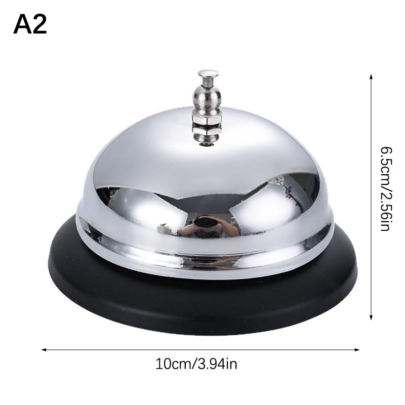 Vintage Metal Service Bell Counter Desk Bell For Restaurant, Hotel, Game Show, Coffee Shop Multifunctional Portable Hand Bell