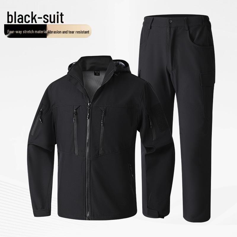 Spring & Autumn Tactical Military Fan Outdoor Multi-pocket Elastic Workwear Suit