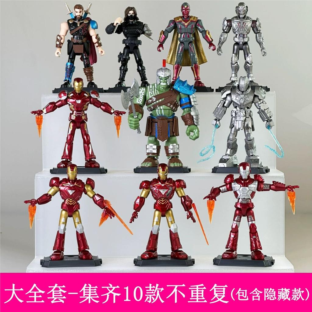Hot Sale Blokees Marvel Figure Blind Box The Infinity Saga Action Figure Iron Man Toys Mk6 Mk5 Thor Hulk Assembly Model Kit Gift