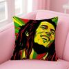 Reggae Music Bob MarleySinger Cushion Cover Pillow Case Soft Skin Friendly Fabric  Concealed Zipper